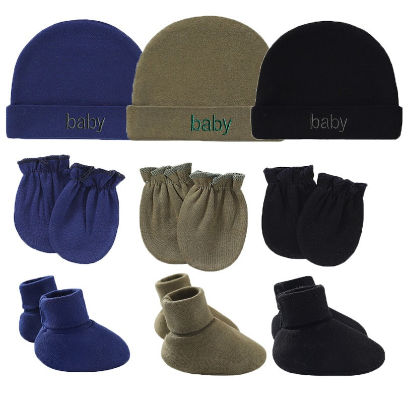 Newborn Boy Girl Hat, Gloves And Foot Cover Accessories-Children Cloth Shop
