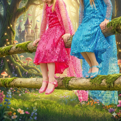 High Heels Sandal With Hook And Loop Closure For Girls