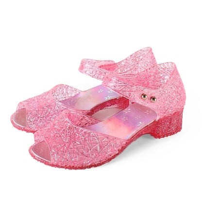 High Heels Sandal With Hook And Loop Closure For Girls