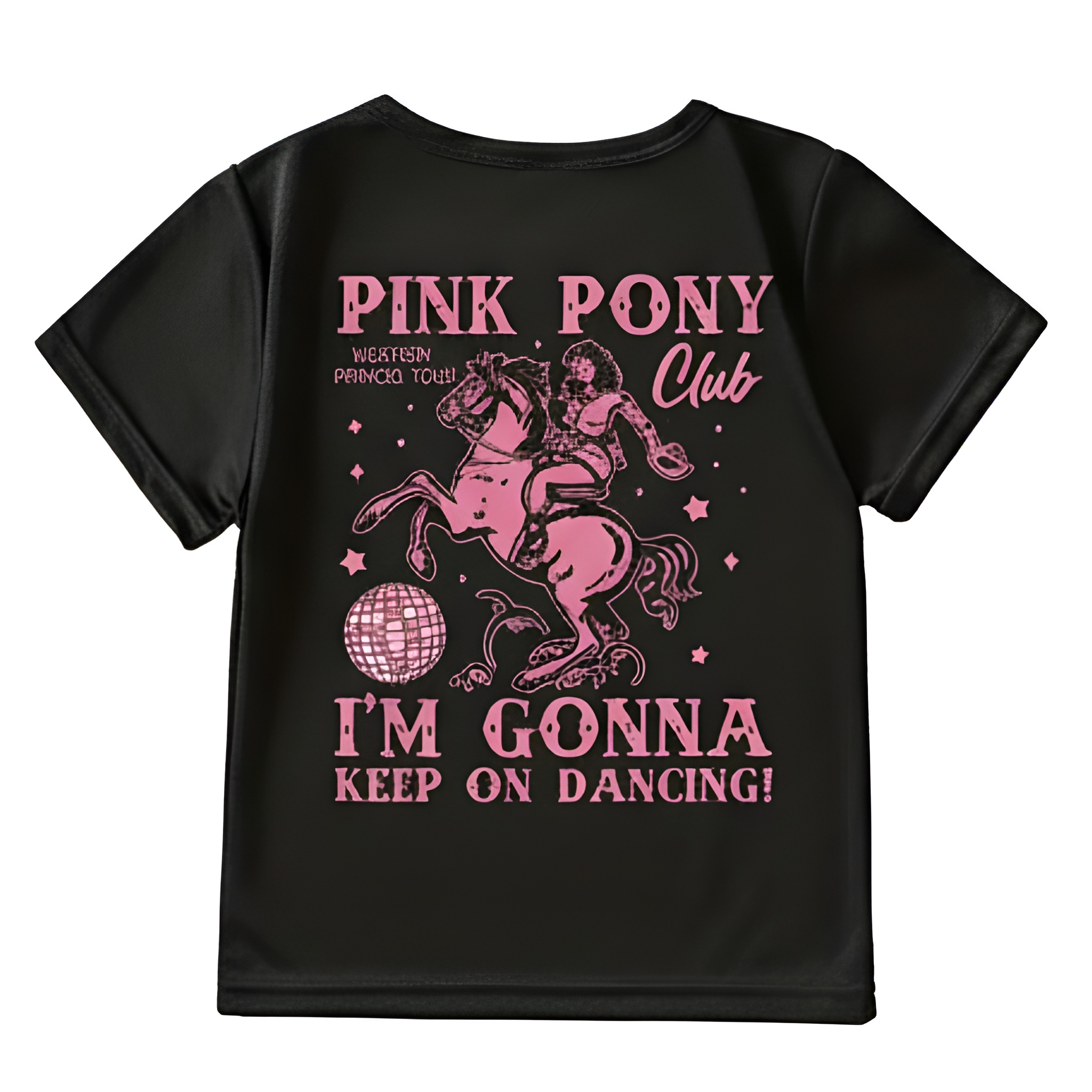 I'M GONNA KEEP ON DANCING Printed Graphic T Shirt 