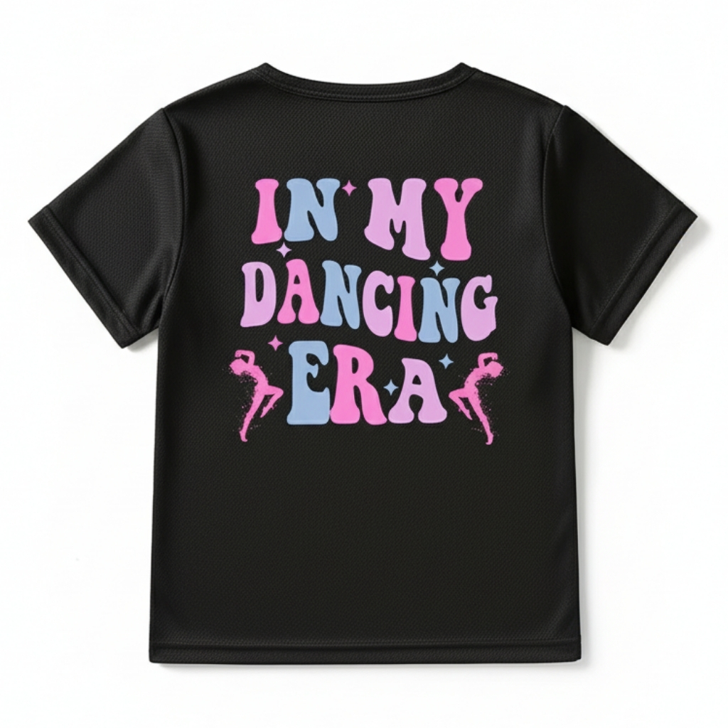 IN MY DANCING ERA Double Sided Print Short Sleeve T Shirt 