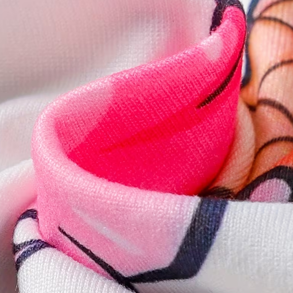 Ice Cream Print Short Pajama Set For Girls