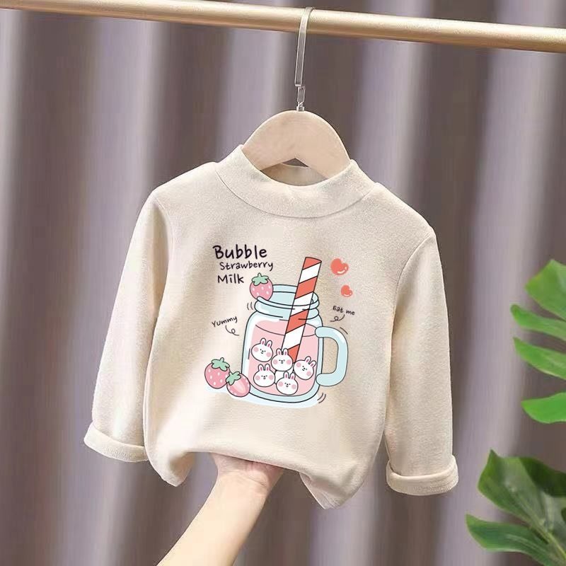 Winter Half-high T-Shirt For Girls-Children Cloth Shop