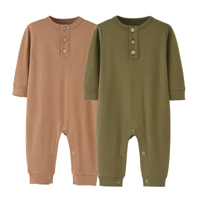 2-Pieces Baby Fall Clothes Solid Color Romper-Children Cloth Shop