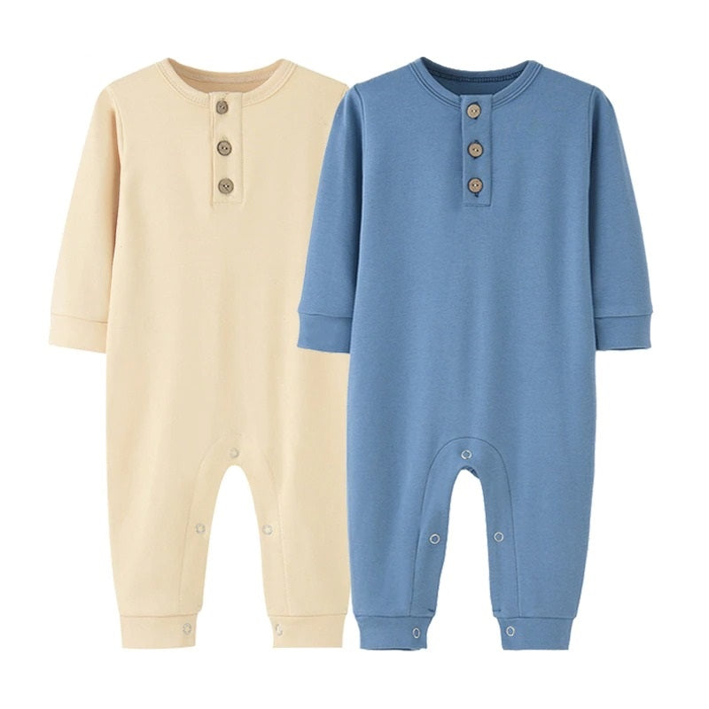 2-Pieces Baby Fall Clothes Solid Color Romper-Children Cloth Shop