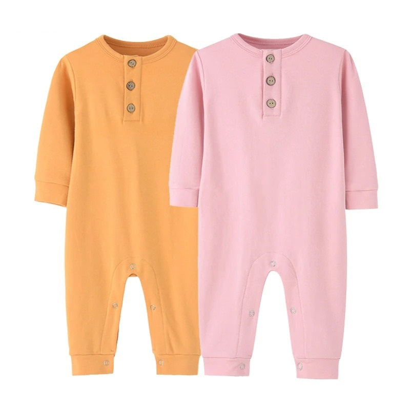 2-Pieces Baby Fall Clothes Solid Color Romper-Children Cloth Shop