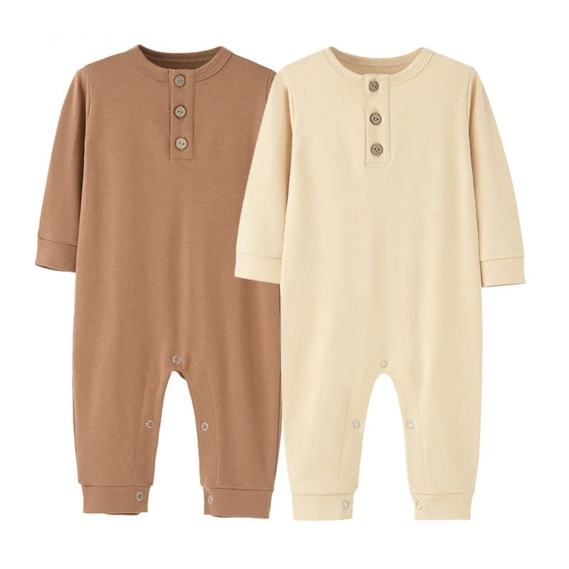 2-Pieces Baby Fall Clothes Solid Color Romper-Children Cloth Shop