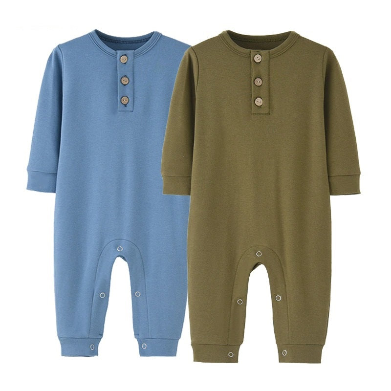 2-Pieces Baby Fall Clothes Solid Color Romper-Children Cloth Shop