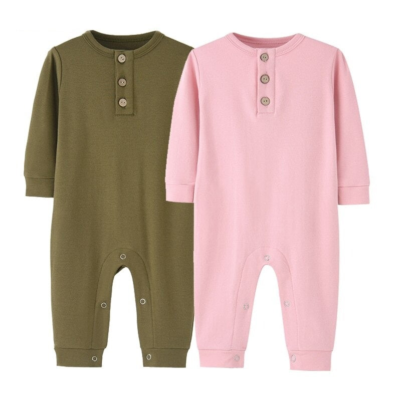 2-Pieces Baby Fall Clothes Solid Color Romper-Children Cloth Shop