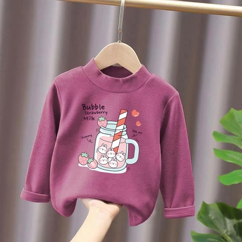 Winter Half-high T-Shirt For Girls-Children Cloth Shop