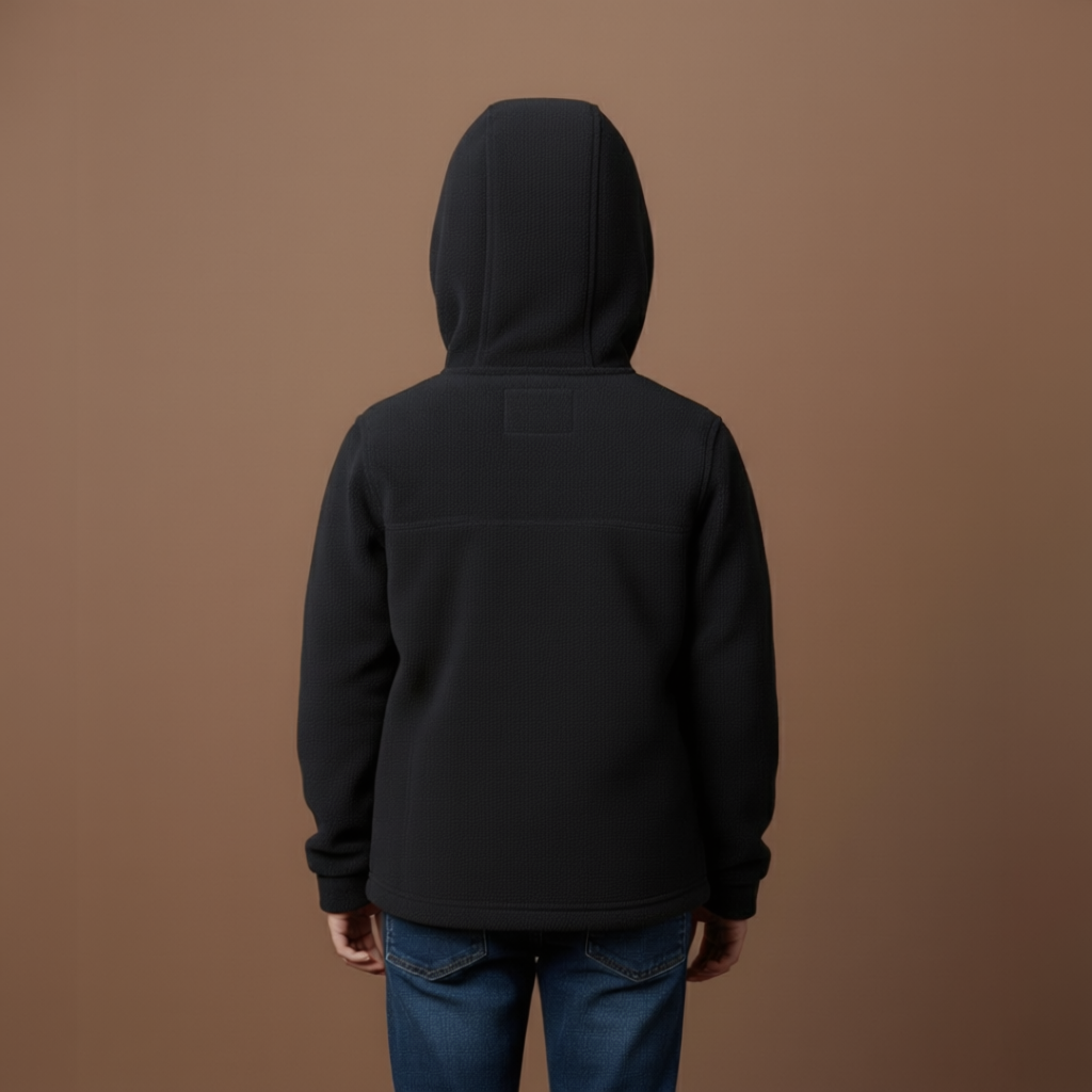 Kids Warm Fleece Hooded Jacket
