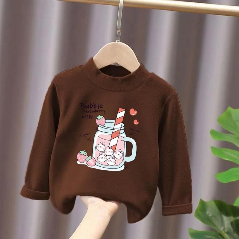 Winter Half-high T-Shirt For Girls-Children Cloth Shop