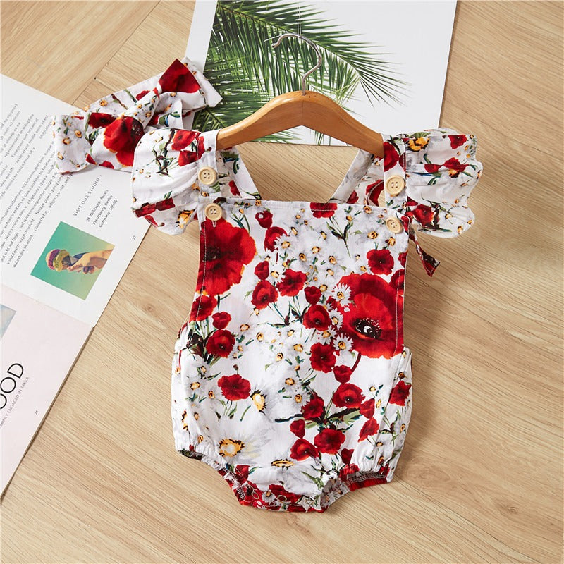 Cute Baby Girls 2 Piece Romper-Children Cloth Shop