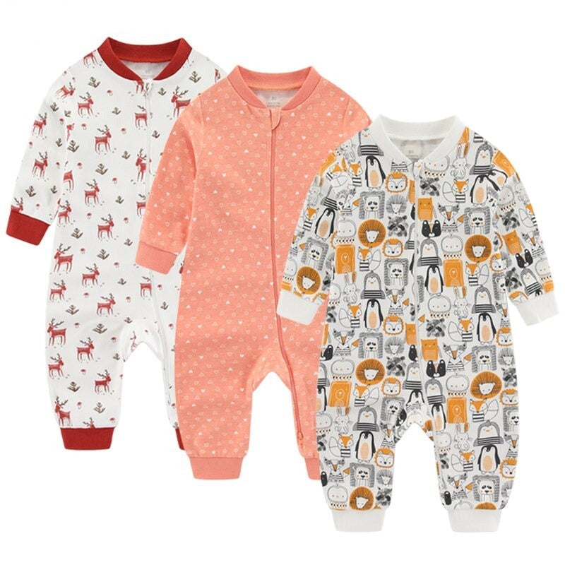 3 Pcs Newborn Baby Cotton Romper Set-Children Cloth Shop