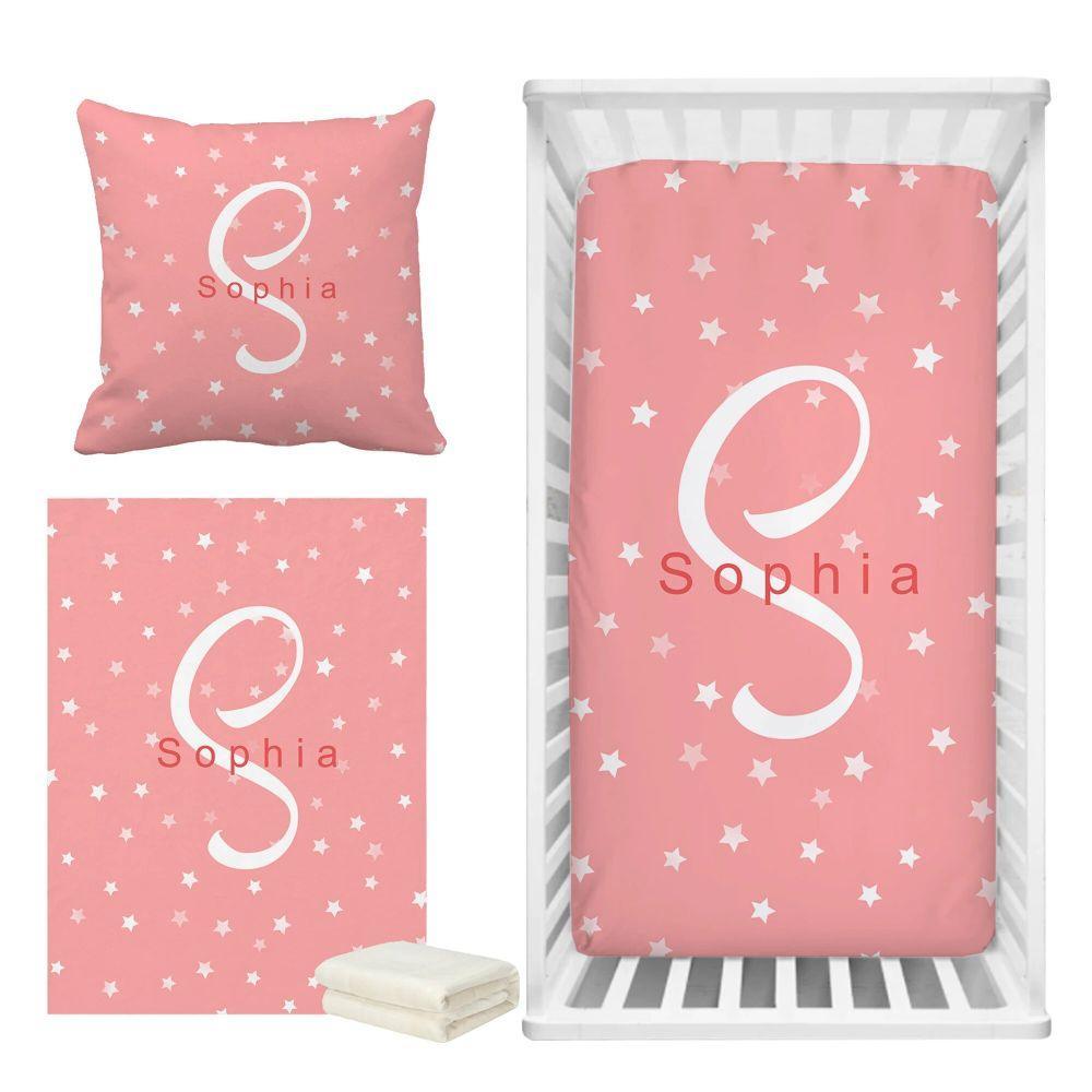 Personalized Star Crib Bedding-Children Cloth Shop