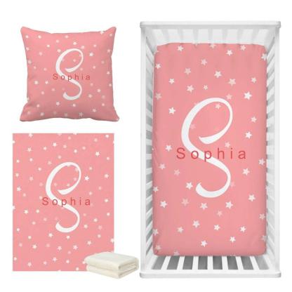 Personalized Star Crib Bedding-Children Cloth Shop