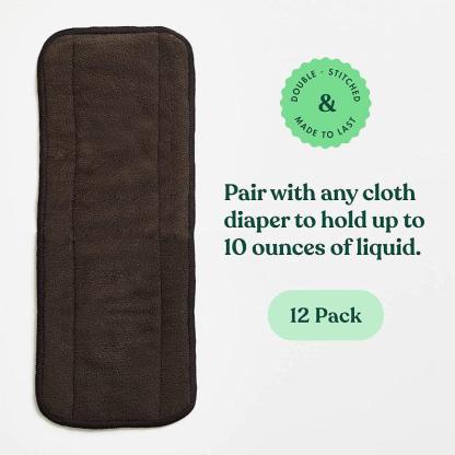 Charcoal Bamboo Diaper Inserts-Children Cloth Shop