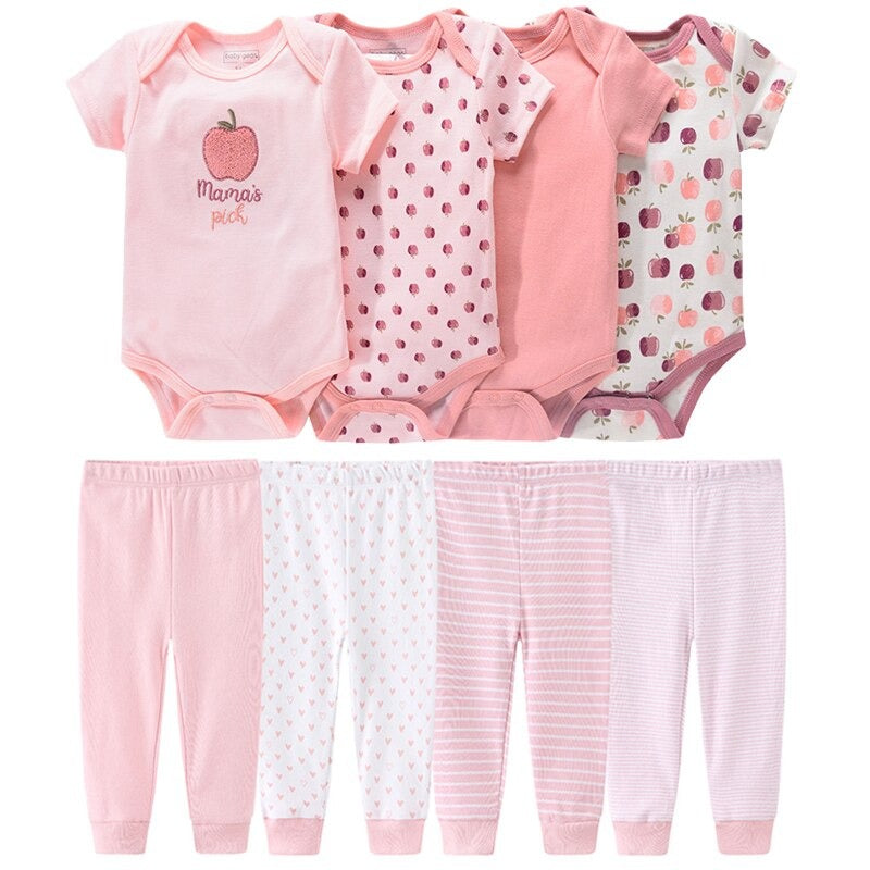 Pure Cotton Casual Stripes Toddler Outfit Set-Children Cloth Shop