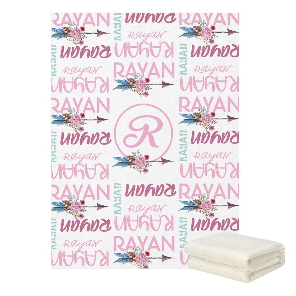Personalized Newborn Gift Blanket-Children Cloth Shop