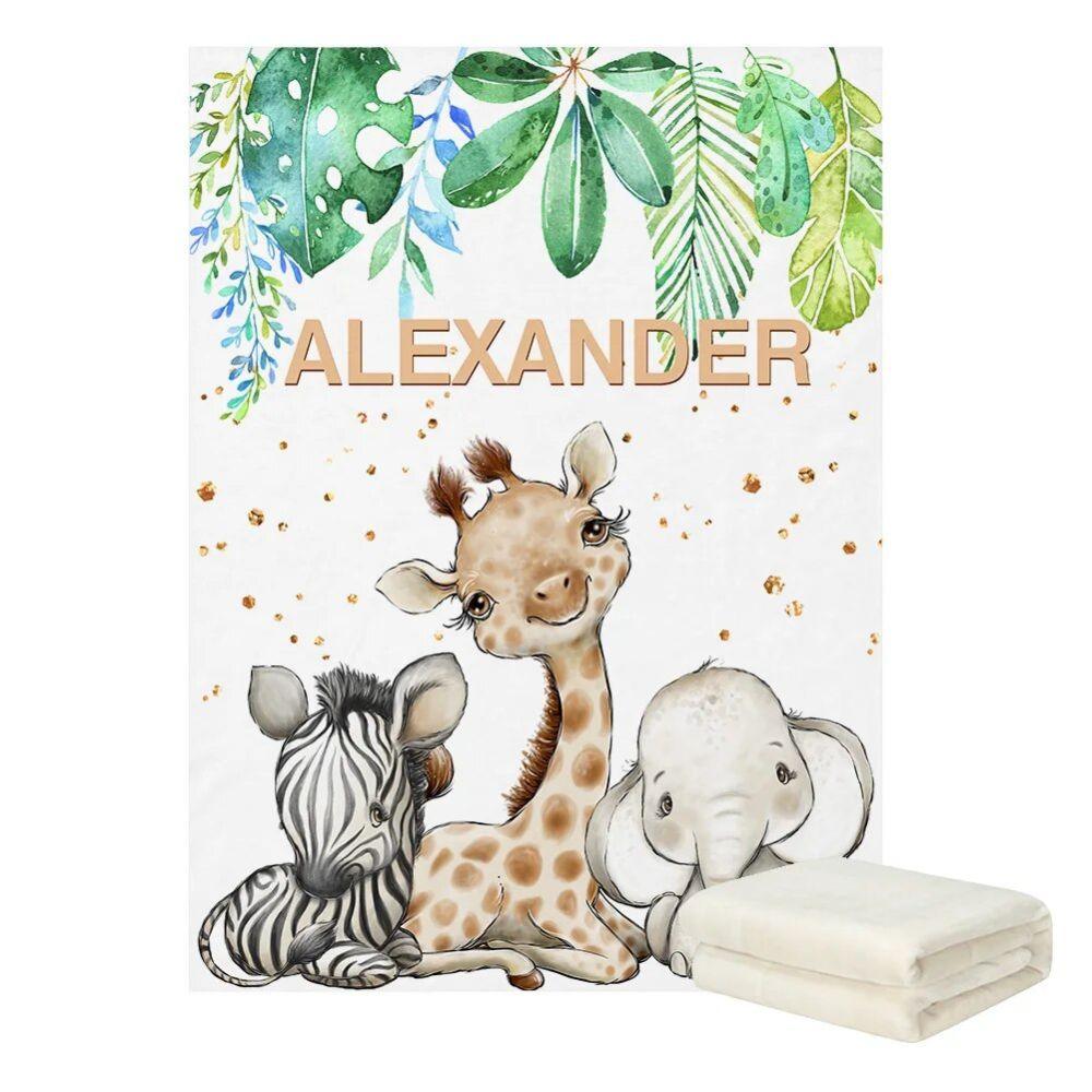 Custom Name Safari Wildlife Bedding Set-Children Cloth Shop