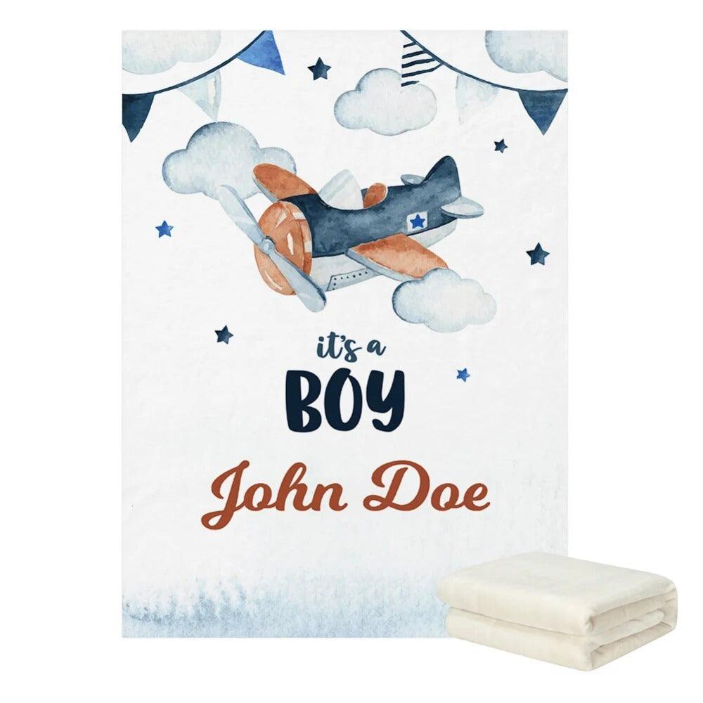 Photo Name Baby Blanket-Children Cloth Shop