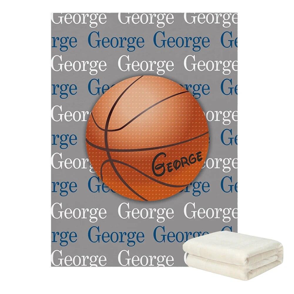 Personalized Soccer Blanket – Custom Baby Gift with Name-Children Cloth Shop