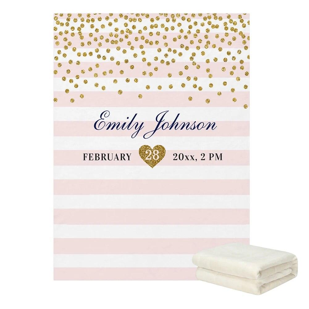 Custom Stripe Cozy Blanket-Children Cloth Shop