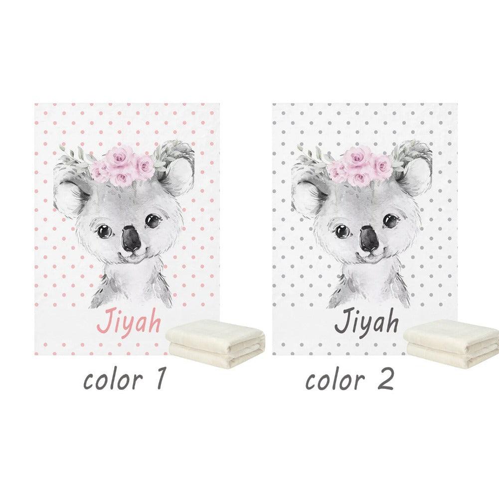 Custom Woodland Animal Blanket-Children Cloth Shop