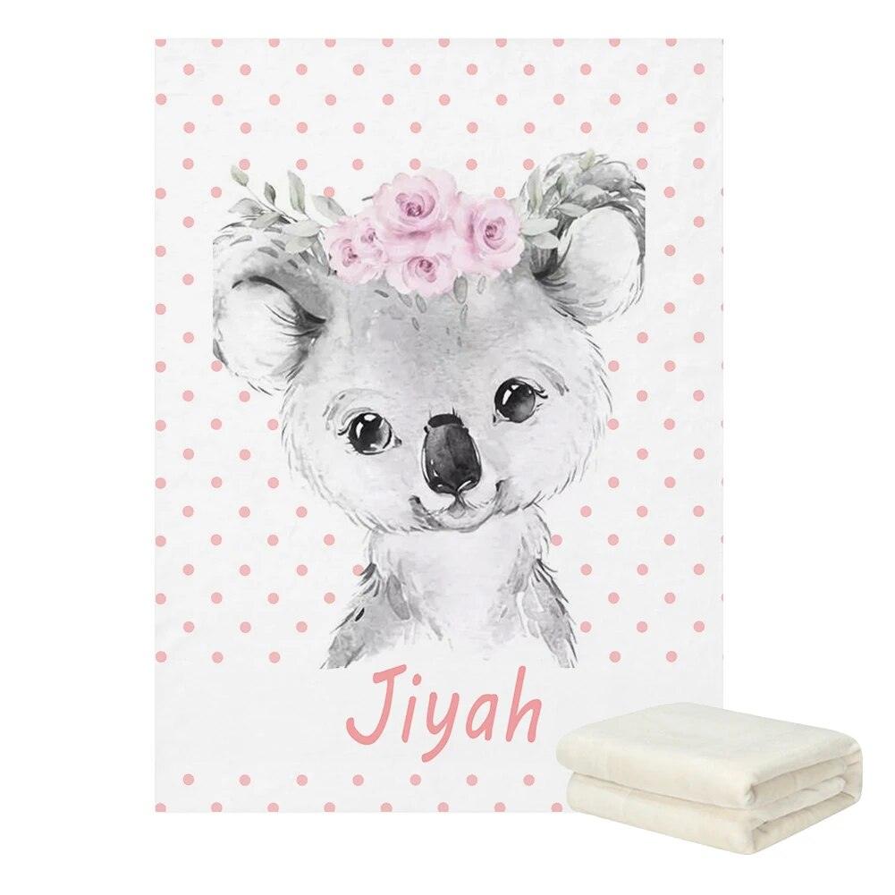 Custom Woodland Animal Blanket-Children Cloth Shop