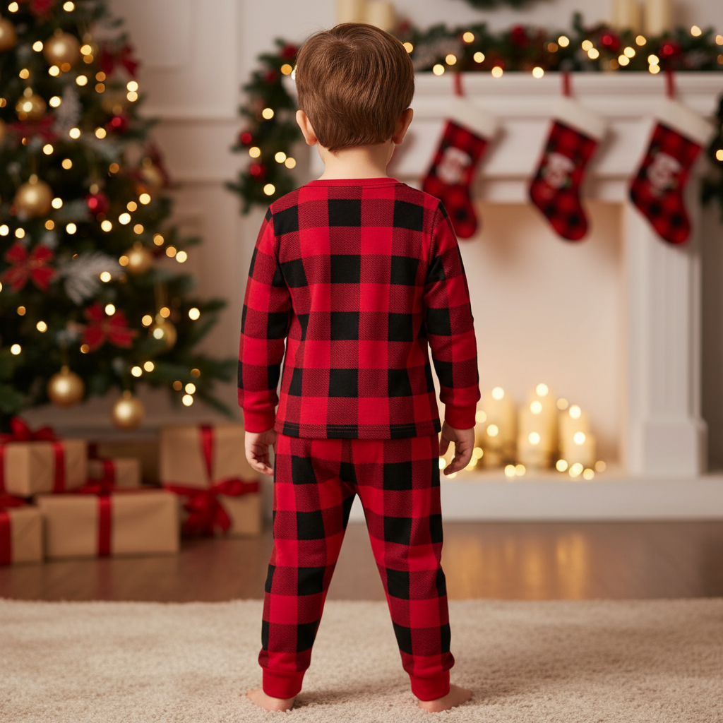 Autumn Christmas Matching Pajamas Set for Boys and Girls