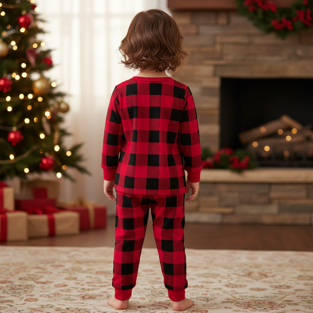 Autumn Christmas Matching Pajamas Set for Boys and Girls