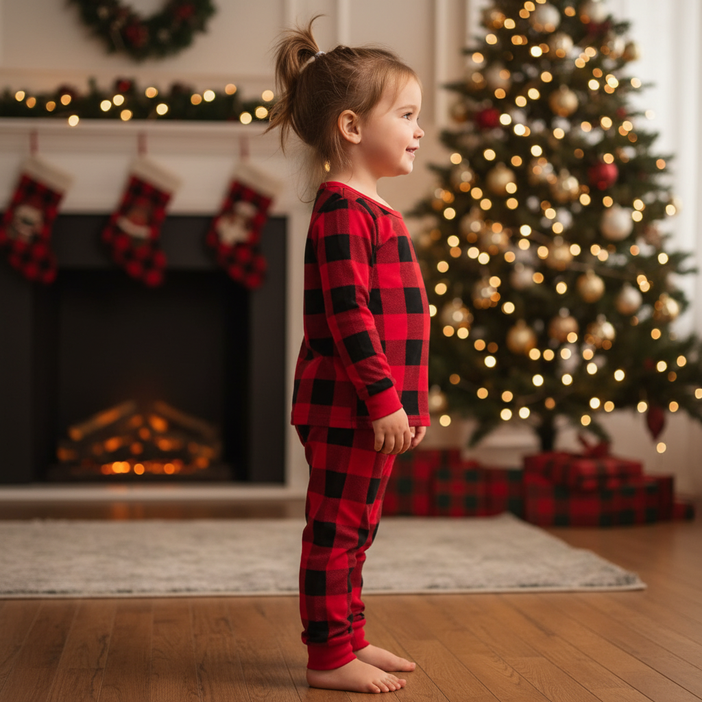 Autumn Christmas Matching Pajamas Set for Boys and Girls