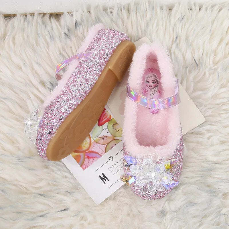 Princess Crystal Party Shoes-Children Cloth Shop