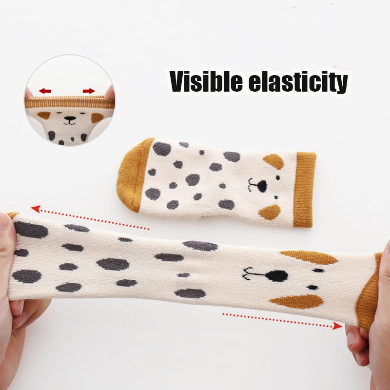 3-Pairs Non-Slip Warm Cotton Socks For Kids-Children Cloth Shop