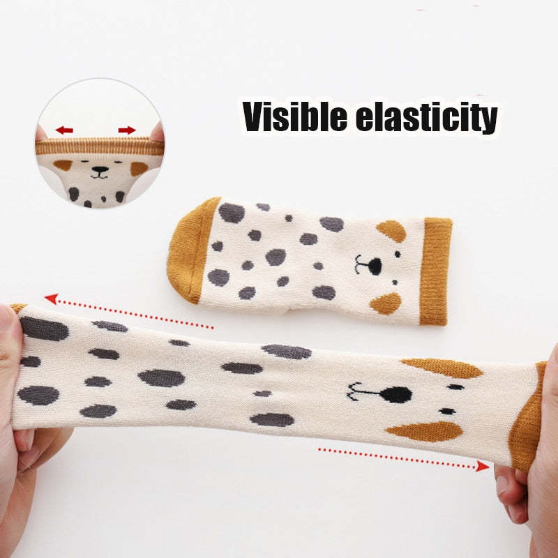 3-Pairs Non-Slip Warm Cotton Socks For Kids-Children Cloth Shop