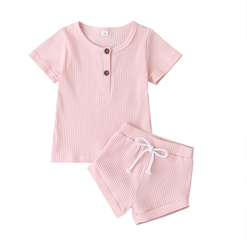 Casual Solid Color T-Shirt And Pants For Toddler-Children Cloth Shop