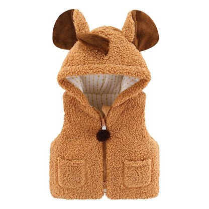 Baby Solid Sleeveless Jacket For Winters-Children Cloth Shop