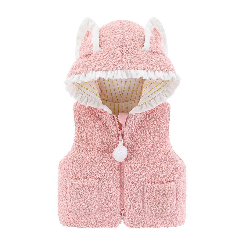 Baby Solid Sleeveless Jacket For Winters-Children Cloth Shop