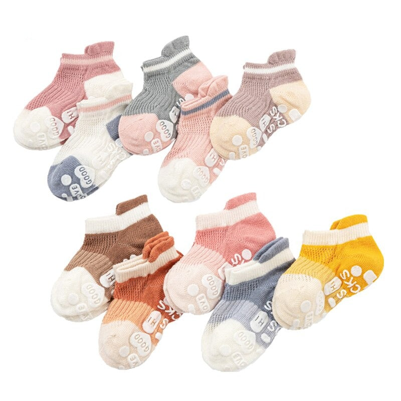10 Pairs Non-Slip Cotton Soft Breathable Baby Socks-Children Cloth Shop