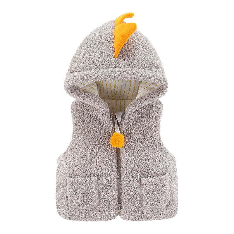 Baby Solid Sleeveless Jacket For Winters-Children Cloth Shop
