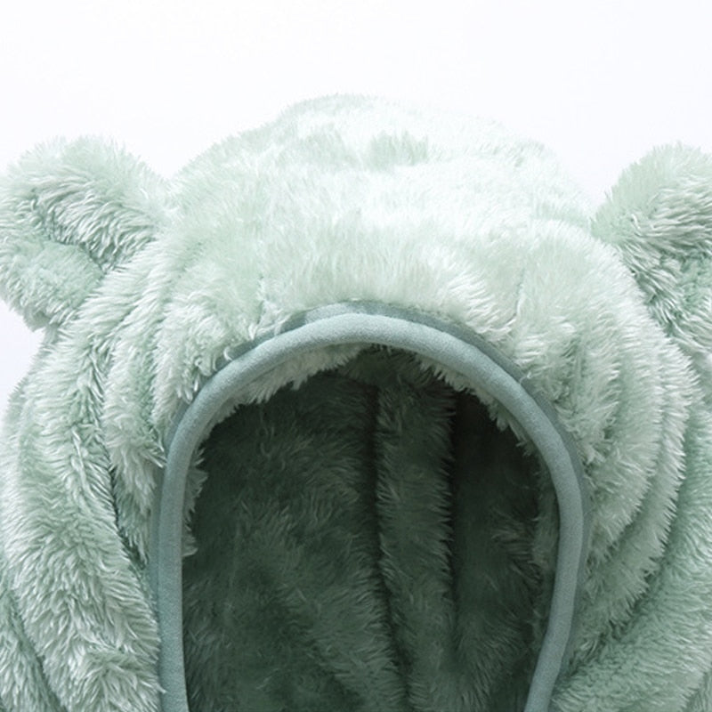 Winter Solid Color Thickened Warm Coat For Kids-Children Cloth Shop