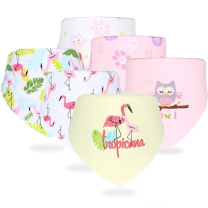 Set Of 6 Muslin Cotton Bibs For Infant-Children Cloth Shop