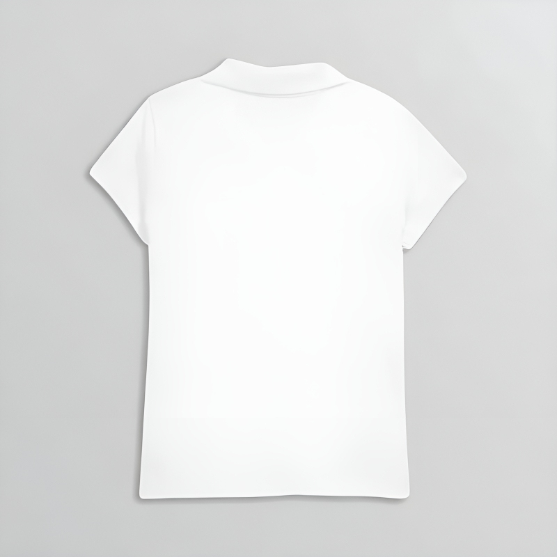 School Uniform Jersey Knit Polo Shirt For Girls