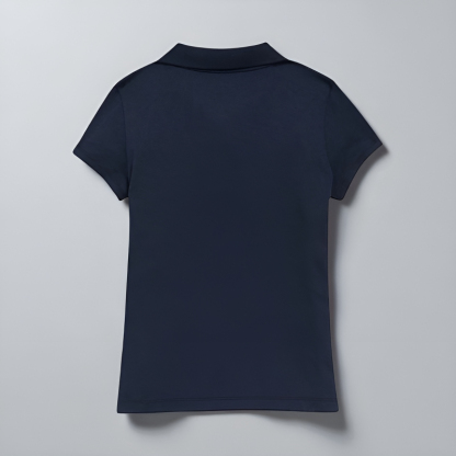 School Uniform Jersey Knit Polo Shirt For Girls