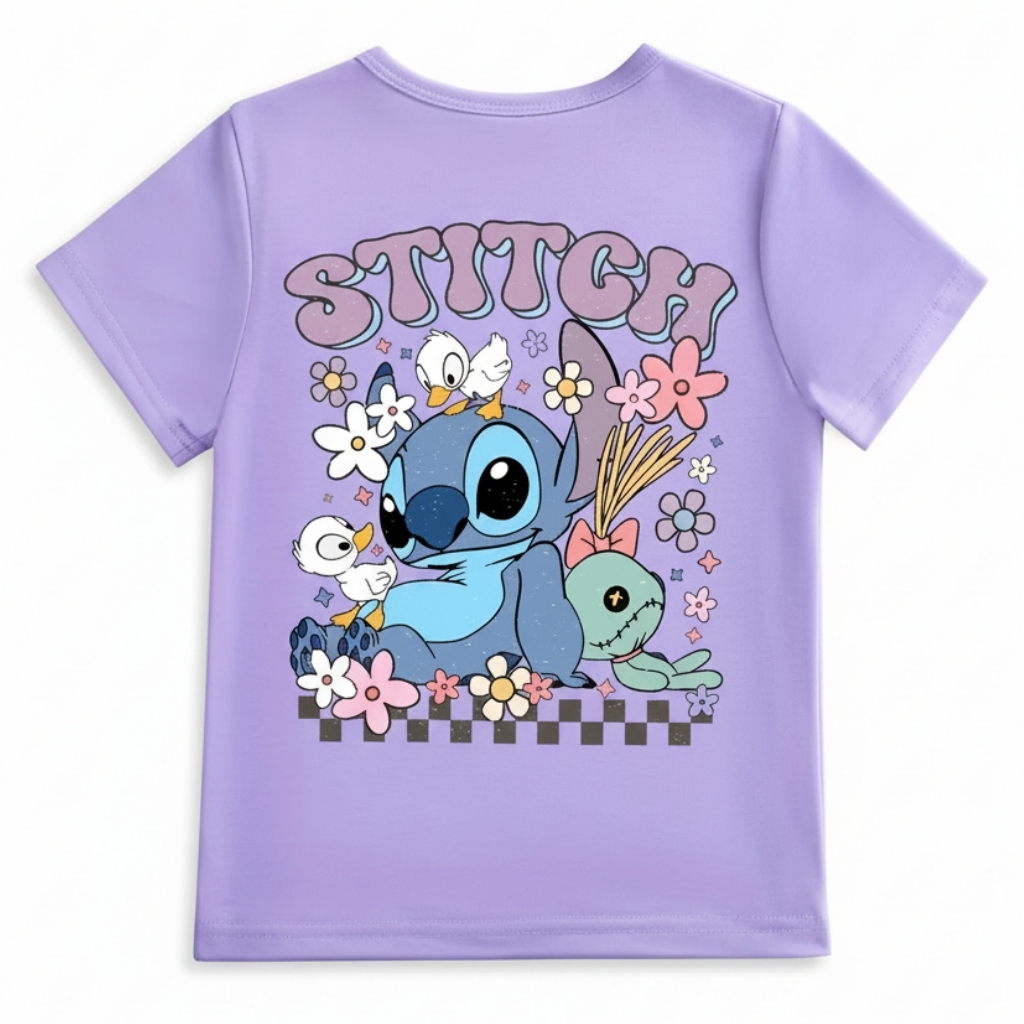 Summer Casual Short Sleeve T Shirt With Dual Sided Print