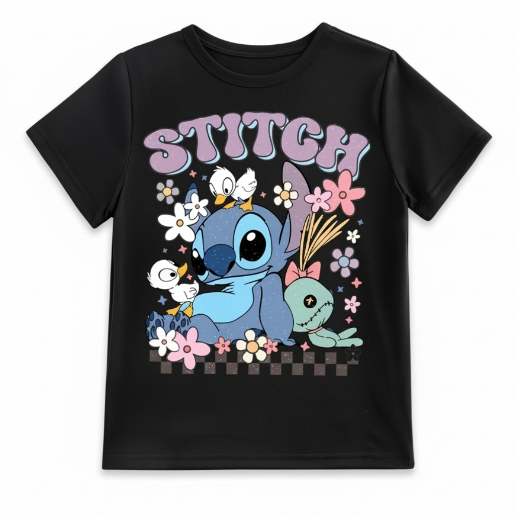 Summer Casual Short Sleeve T Shirt With Dual Sided Print