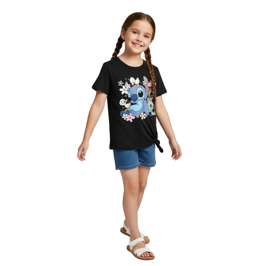 Summer Casual Short Sleeve T Shirt With Dual Sided Print