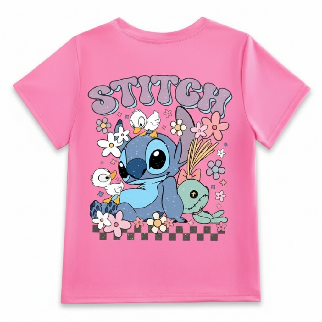 Summer Casual Short Sleeve T Shirt With Dual Sided Print