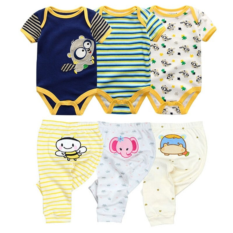 Pure Cotton Casual Stripes Toddler Outfits-Children Cloth Shop