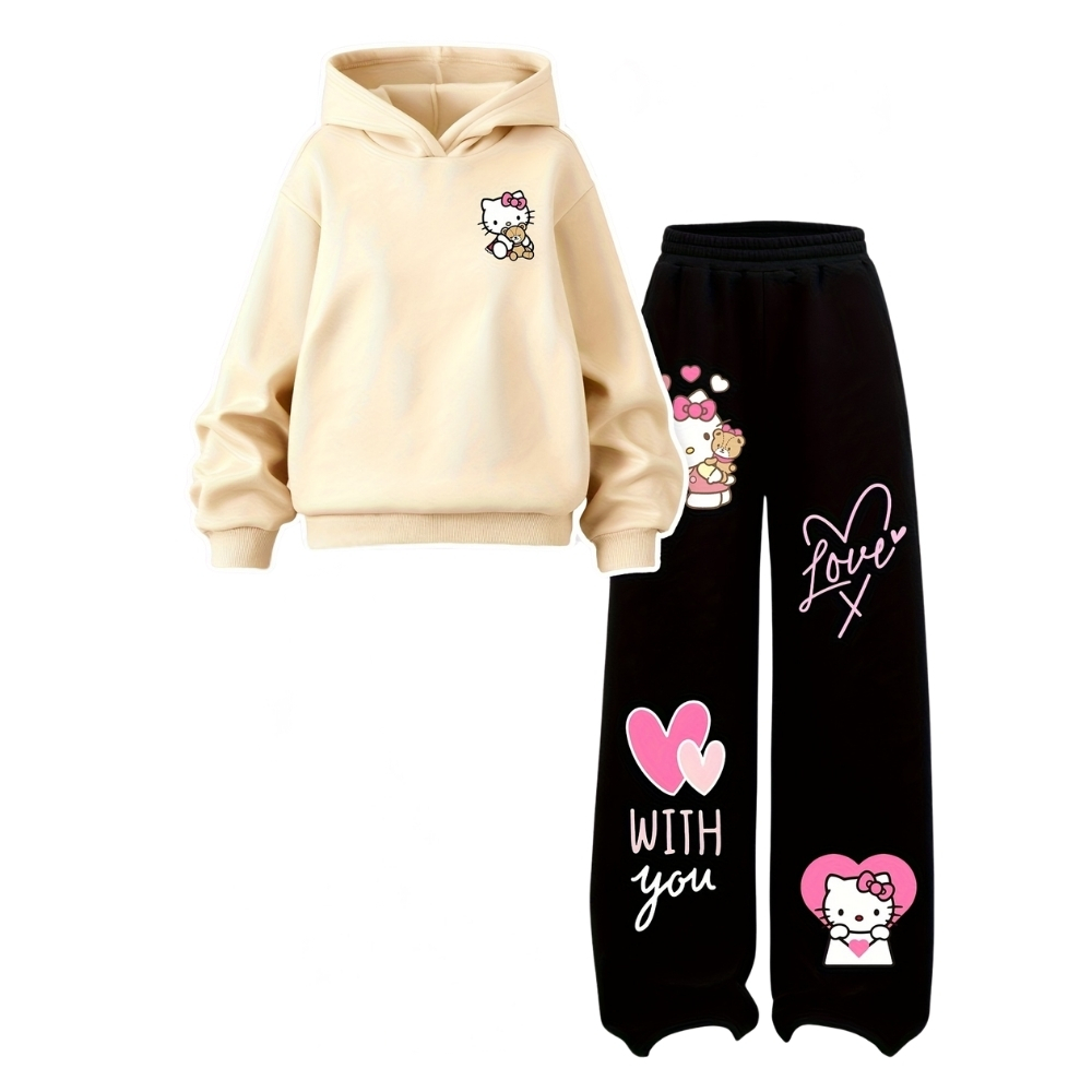 Twilight Sparkle Graphic Themed Sweatshirt And Flared Pants Set For Girls